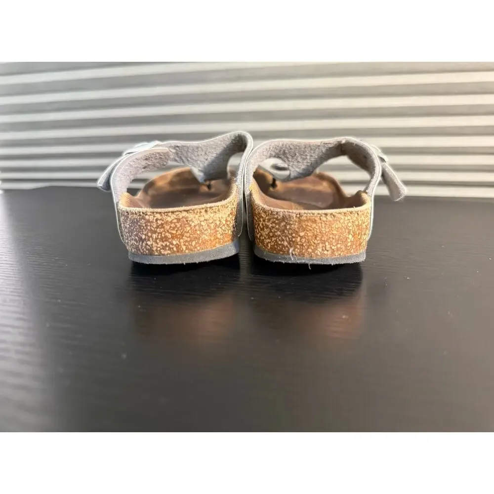 Birkenstock Gizeh Kids Stone Gray Birko-Flor Sandals EU 31 US C13 Thong